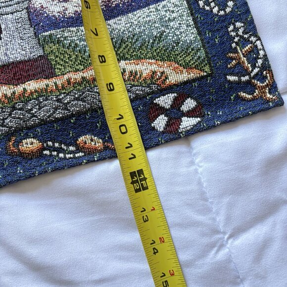 Vintage Set of 10 Coastal Nautical Beach Lighthouse Placemats Reversible 17x11 - Picture 4 of 7